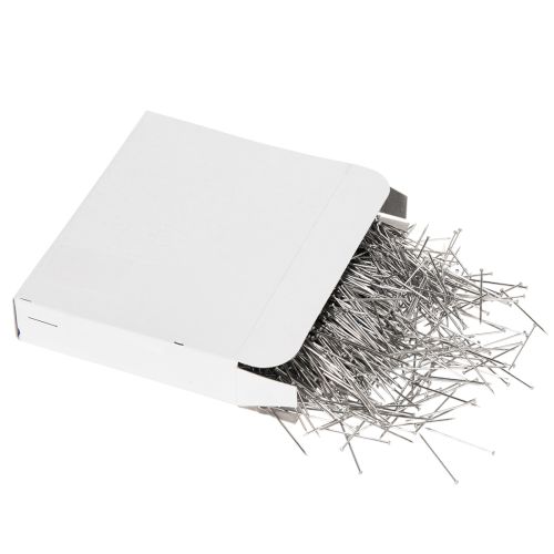 Floristik24 Forsølvede jernnåler, forniklet, 105/30 mm, 500 g