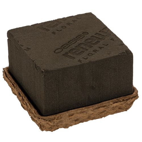 Blomsterskum 1/2 murstein OASIS® Renewal® Biolit® 12 cm 2 stk