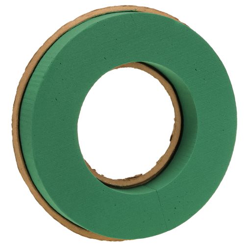 gjenstander Blomsterkrans av vått blomsterskum på papp Ø30cm 2 stk