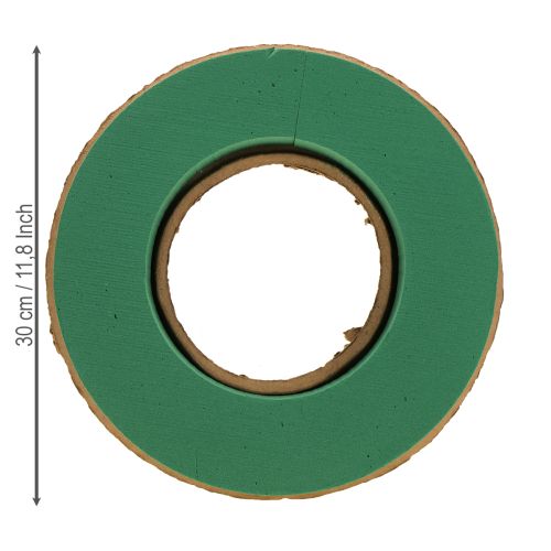 gjenstander Blomsterkrans av vått blomsterskum på papp Ø30cm 2 stk