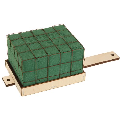 gjenstander Blomsterskum mursteinsbase i tre Florette Eco 12×10 cm