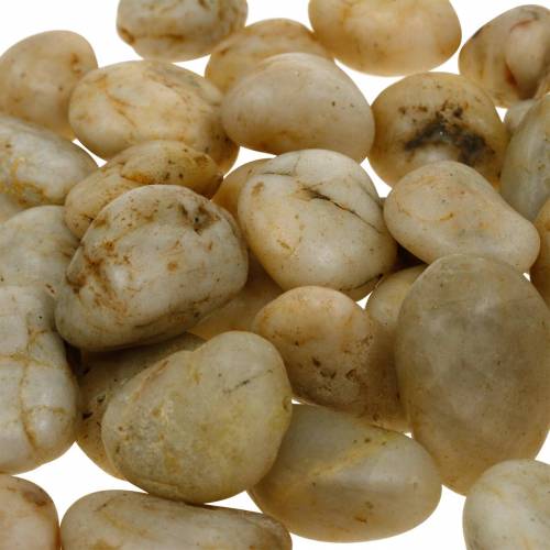 gjenstander River Pebbles naturlig krem 2-4cm 1kg