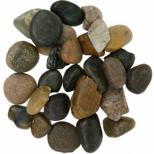 Floristik24 River Pebbles Naturlig Lys og Mørk 2-3cm 1kg