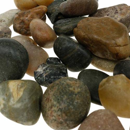 Floristik24 River Pebbles Naturlig Lys og Mørk 2-3cm 1kg