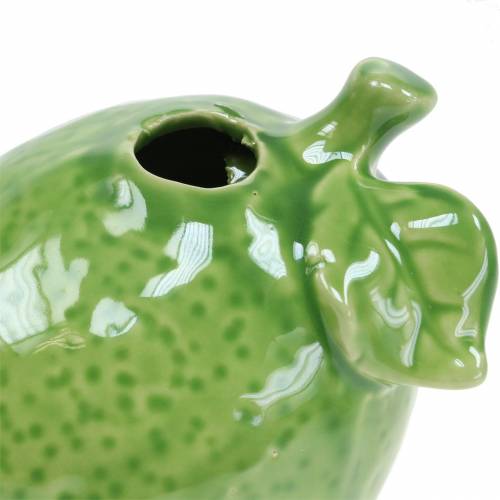 Floristik24 Fajanse vase lime grønn 10cm