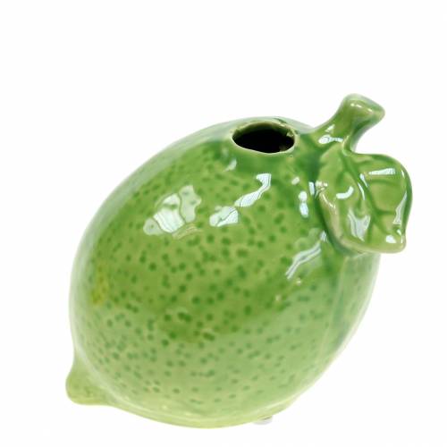 Floristik24 Fajanse vase lime grønn 10cm