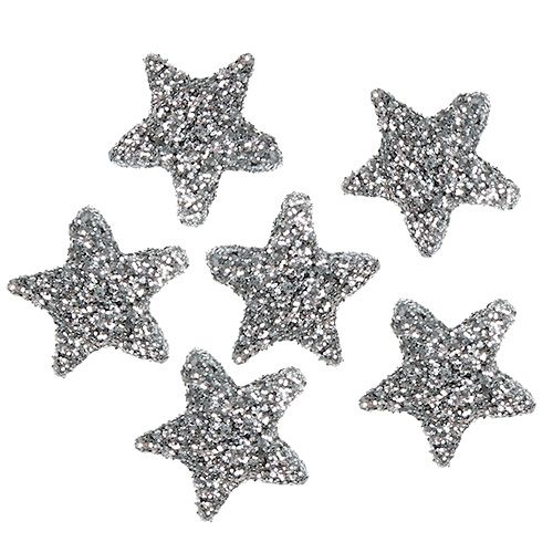 gjenstander Stjerneglitter 1,5 cm for dryssende sølv 144stk