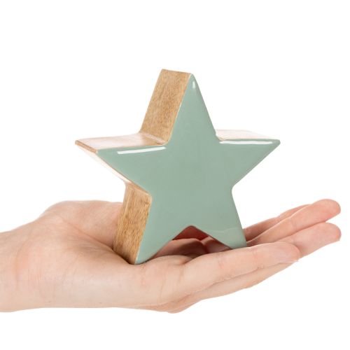 Dekorativ stjernefigur, borddekorasjon, 10 cm, 3 deler | Floristik24.no