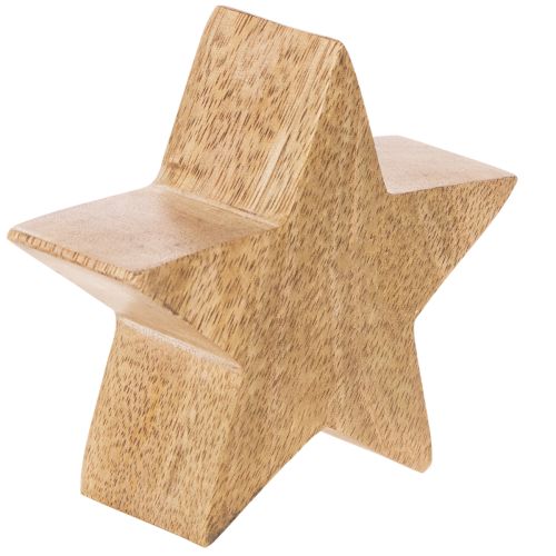Dekorativ stjernefigur, borddekorasjon, 10 cm, 3 deler | Floristik24.no