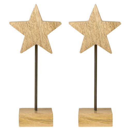 Floristik24 Trestjerne naturlige trestjerner for stående H23cm 2 stk