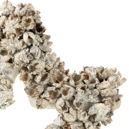 gjenstander Stjerne til å henge opp juledekorasjon hvit, glitter Ø15cm