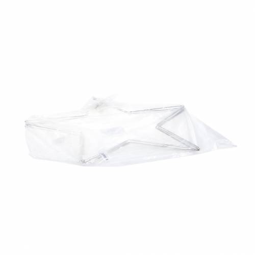 Floristik24 Deco stjerne sølv 40cm 4stk