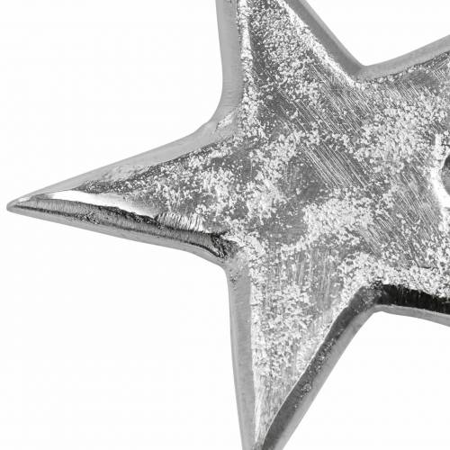gjenstander Stjerner laget av metallsølv 8,6 × 8,2 cm / 6,9 × 6,7 cm 8 stk