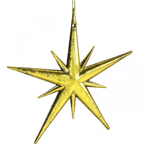 gjenstander Julepynt stjerneheng gylden B11,5cm 16stk