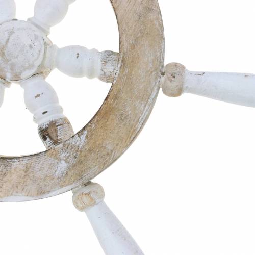 Floristik24 Dekorativt ratt trehvit 35cm