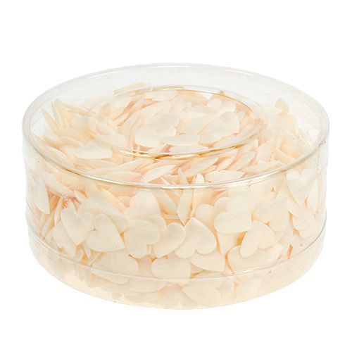 Floristik24 Stoffhjerte å drysse med krem 800p