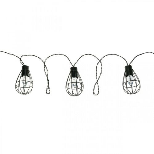 Floristik24 LED solenergi lys hage dekorasjon svart 350cm 8LED