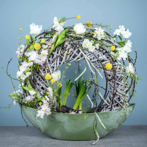 Floristik24 Bukett med hyasinter og tulipaner kunstig 34cm