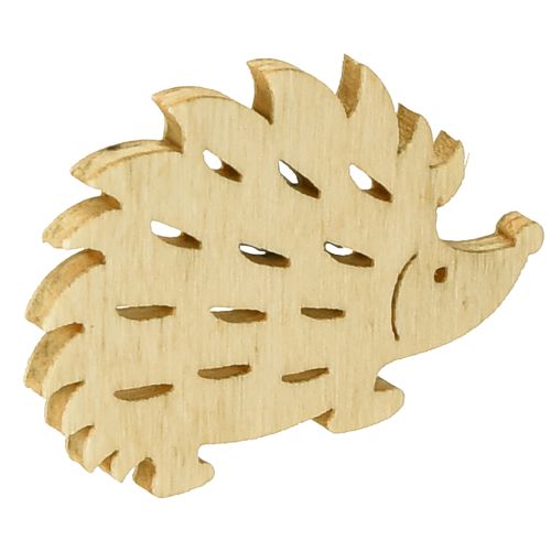 gjenstander Scatter dekorasjon tre pinnsvin dekorasjon grønn brun hvit 4x3cm 72 stk