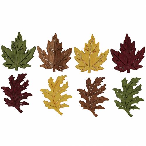 Floristik24 Strødekor blad lønneik 4cm 72 stk