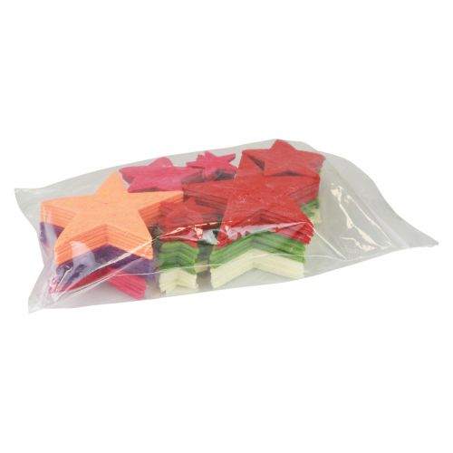 Floristik24 Strø dekorasjonsstjerner, spredte stykker julefargerike 108 stykker