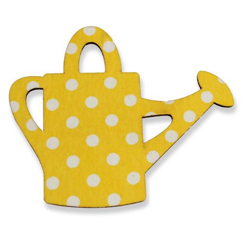 Floristik24 Vannkanne / bøtte laget av tre 8cm diverse 12stk