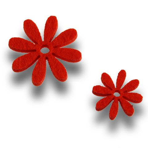 Floristik24 Filte blomster satt i oransje 96stk