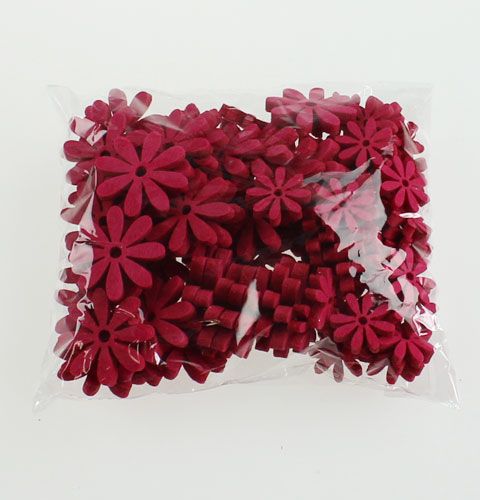 Floristik24 Filte blomster satt i rosa 96stk