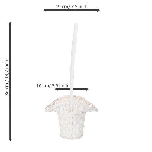 gjenstander Blomster- og kronbladskurv, 36 cm, 3 deler