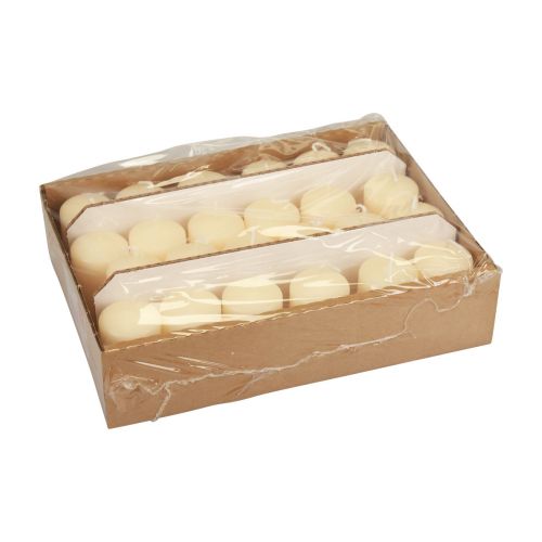 gjenstander Søylelys adventslys kremfargede 60/40mm 24 stk