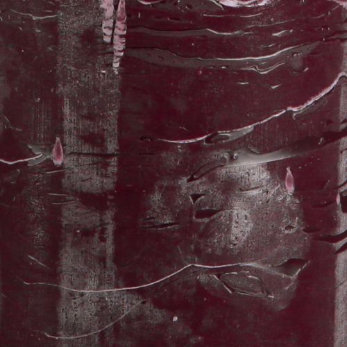 gjenstander Burgunderrøde kuppellys, 70x100mm, sett med 4, ensfarget, rustikk, lang brennetid