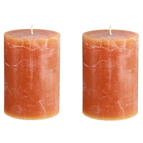 gjenstander Mørkoransje solnedgangslys 85x120mm, 2 stk., gjennomfarget, dekorasjon og kos