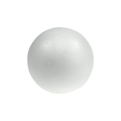 Styrofoam ball Ø8cm hvit 10p