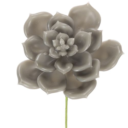 Kunstig sukkulent voks kunstig plante med ståltråd 8 cm 8 stk