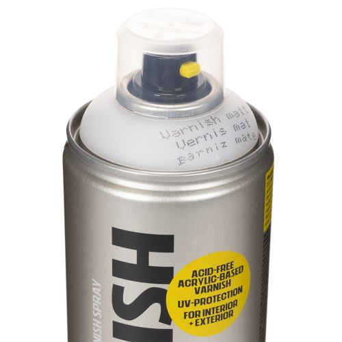 Klar matt spraylakk, UV-bestandig, syrefri, Montana-bokser, 400 ml | Floristik24.no