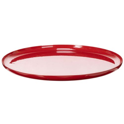 Dekorativt brett, rødt, minimalistisk design, 27 cm kjøpe | Floristik24.no