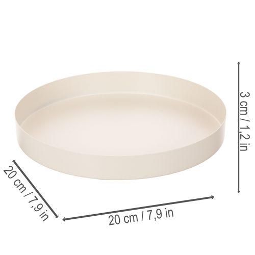 Rundt dekorativt brett til hjemmetilbehør, 20 cm | Floristik24.no