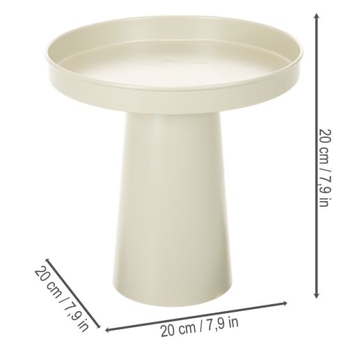 Brettstativ, dekorativ tallerken for lys og figurer, 20 cm | Floristik24.no