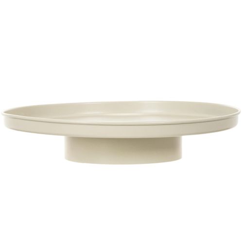 Dekorativt brett 30 cm metallfat til plantedekorasjon | Floristik24.no