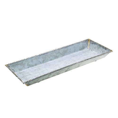 Floristik24 Julebrett hvitvasket sink 60 × 15cm