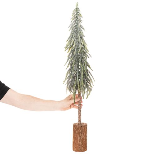 Kunstig juletre med fot, frostet, som vinterdekorasjon, 90 cm | Floristik24.no