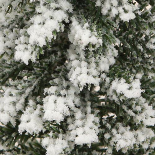 Floristik24 Juletrepynt med snøgrønn hvit Ø6cm H30cm 3stk