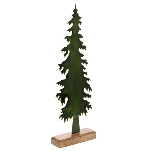 Dekorativt juletre på trebase, borddekorasjon, jul, 46 cm