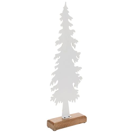 Dekorativt juletre på trebase,