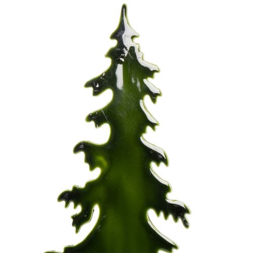 Dekorativt juletre på trebase,