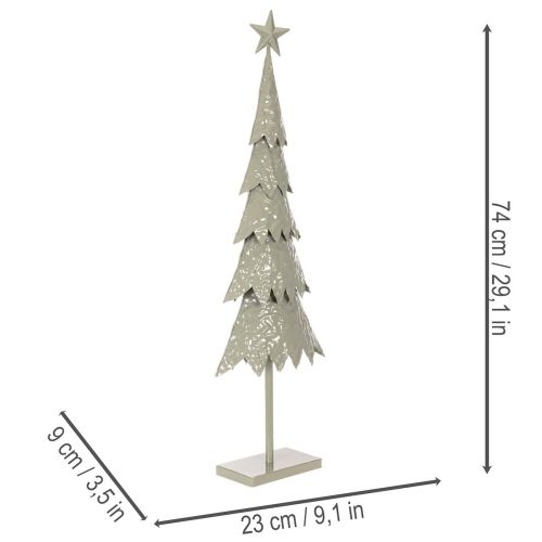 Dekorativt juletre på stativ