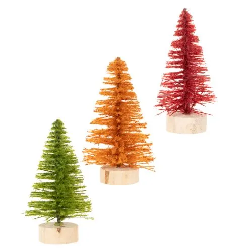 Miniatyr kunstig juletre til borddekorasjon, 12 cm, 6 stk. | Floristik24.no