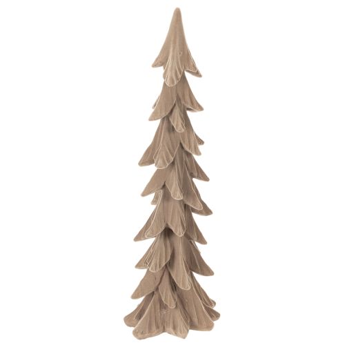 Lite, flokket dekorativt juletre, borddekorasjon, 44 cm