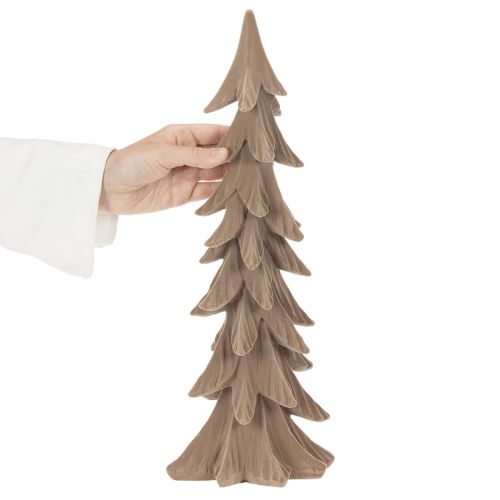 Lite, flokket dekorativt juletre, borddekorasjon, 44 cm | Floristik24.no