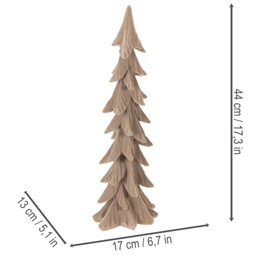 Lite, flokket dekorativt juletre, borddekorasjon, 44 cm | Floristik24.no